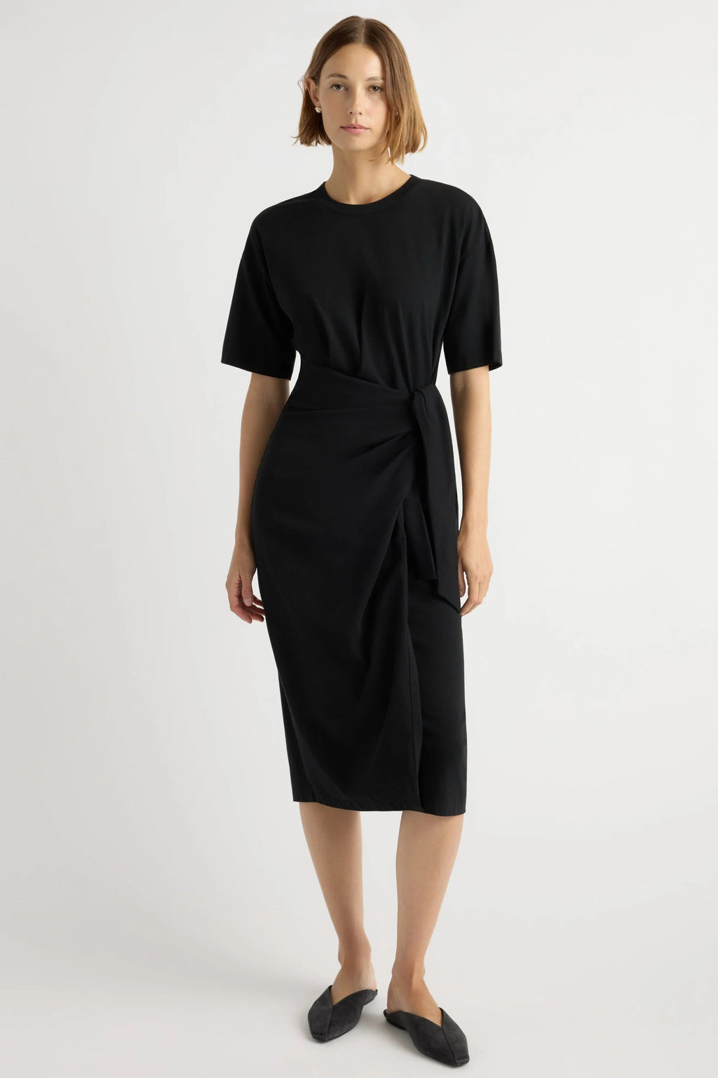 Noa Organic Cotton T-shirt Wrap Dress Modern Citizen