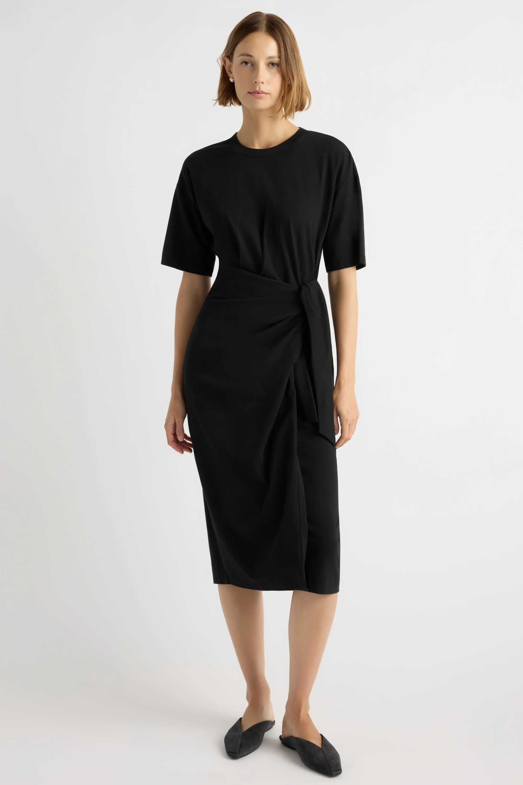 Noa Organic Cotton T-shirt Wrap Dress Modern Citizen