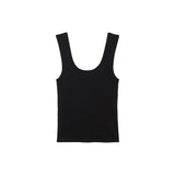 Donni The Rib Scoop Tank Black