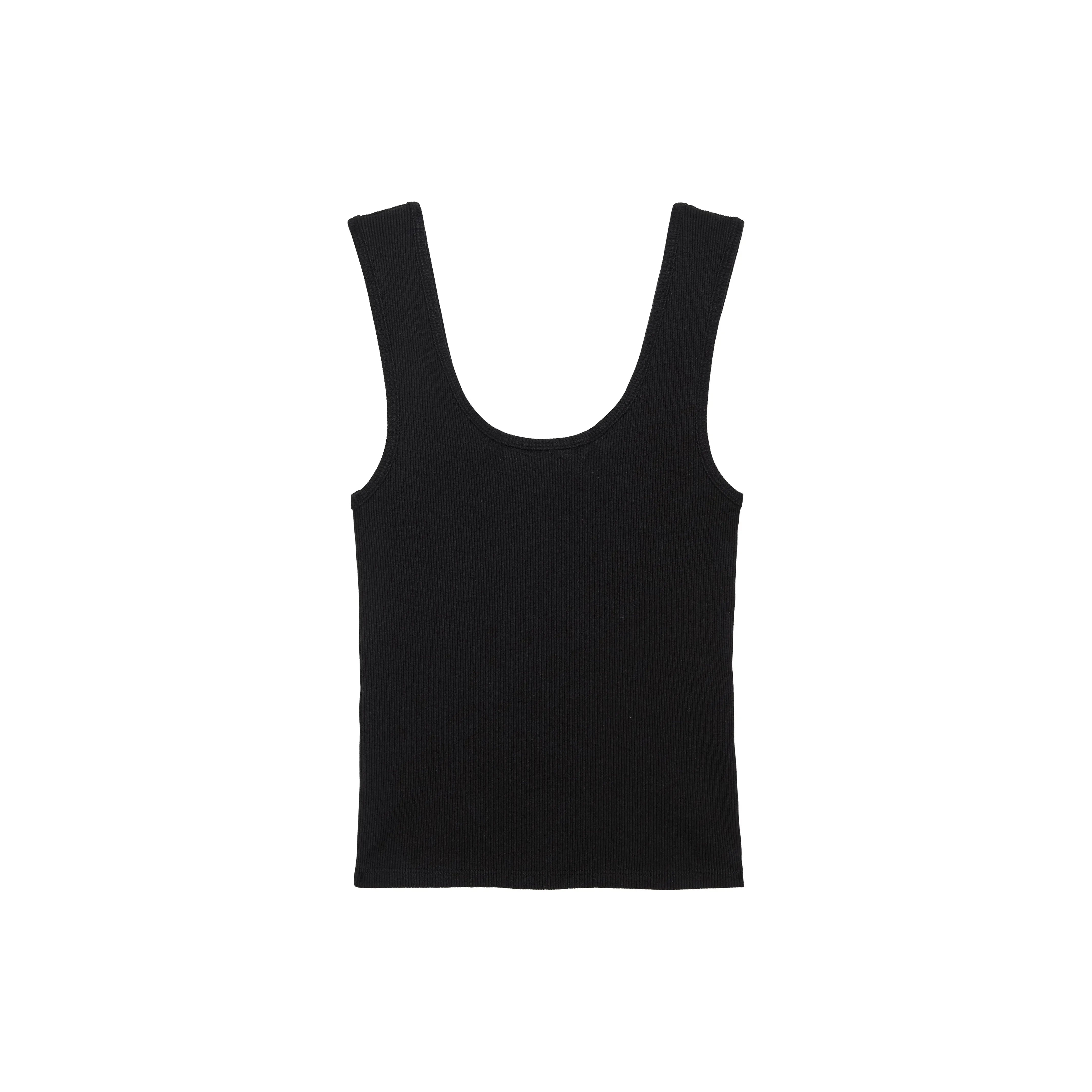 Donni The Rib Scoop Tank Black