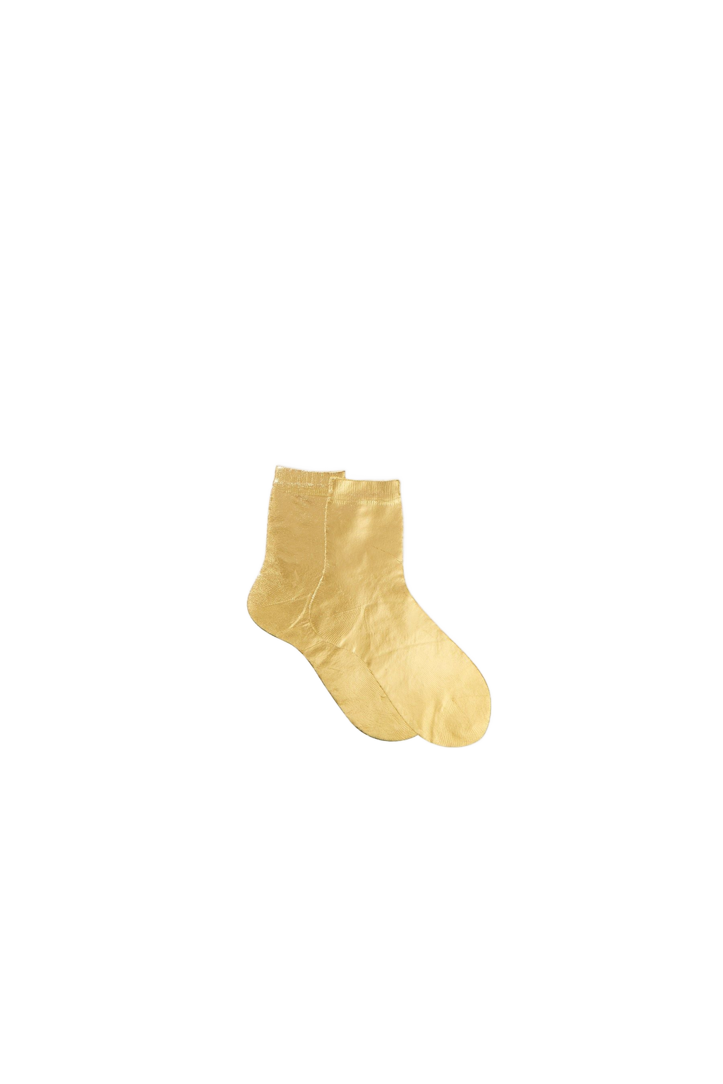 Laminated One Socks Gold Maria la Rosa