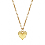 Small Heart of Gold Necklace - 18" Mini Belcher Hart