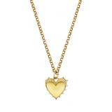 Small Heart of Gold Necklace - 18" Mini Belcher Hart