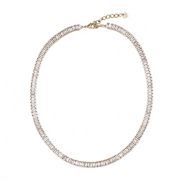 Baguette Tennis Necklace Hart
