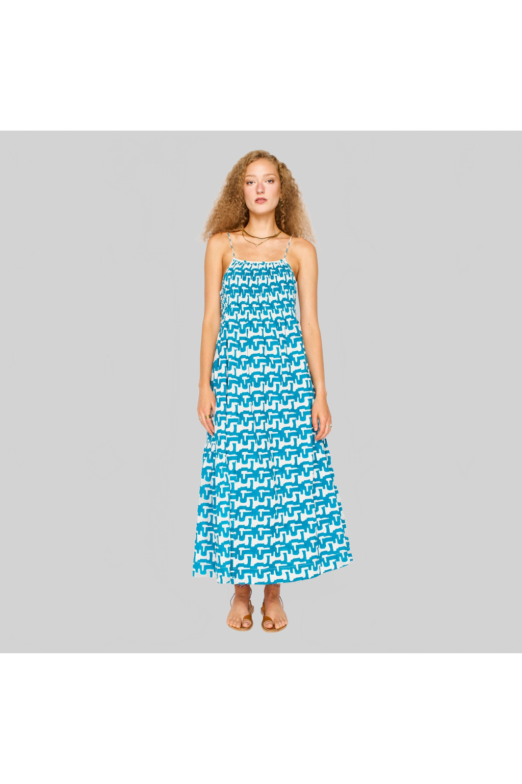 Janeiro Dress in Azure Popova MIRTH