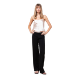 Flavia Pants Crepe Black Avenue Montaigne