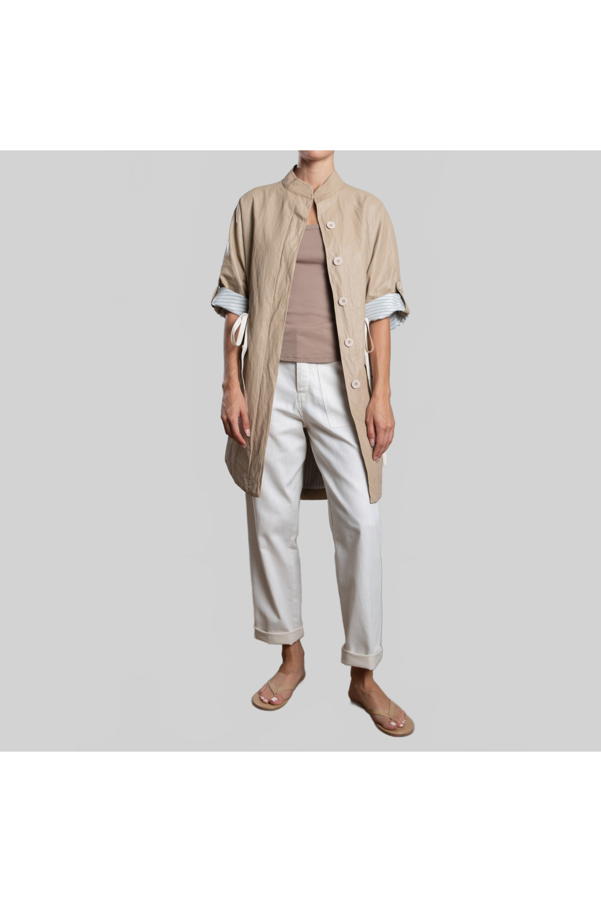 Tracy Jacket in Faux Leather Pharaoh