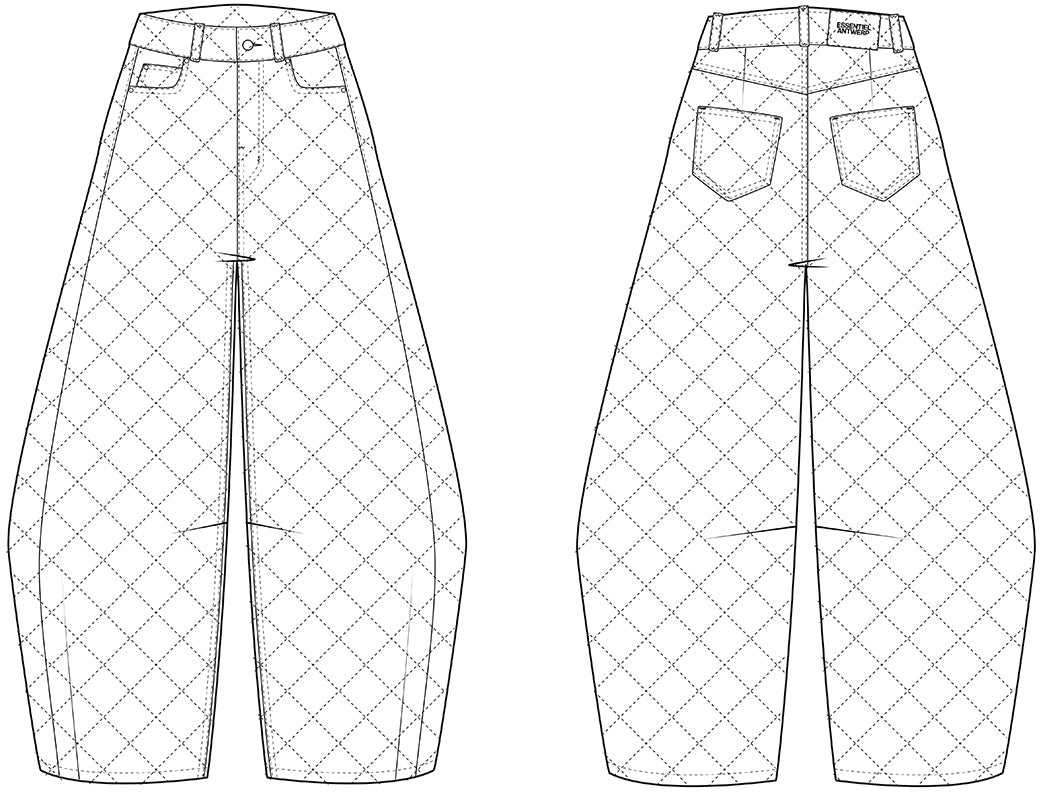 KATSU BARREL LEG JEANS ESSENTIEL ANTWERP