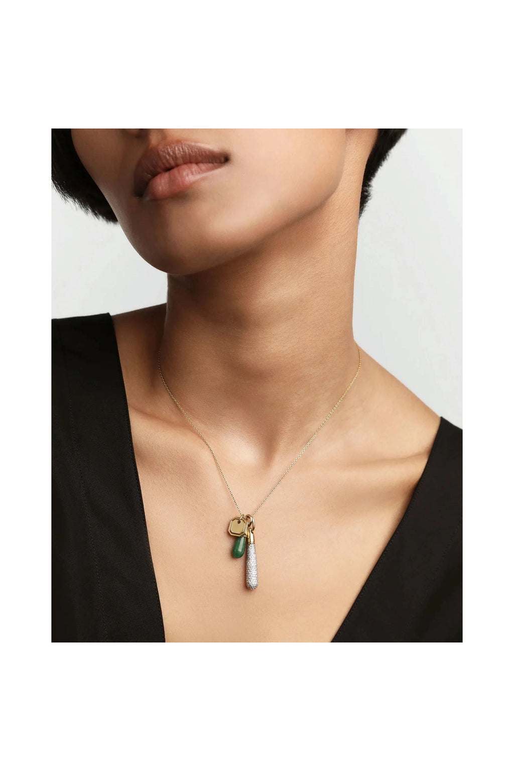 Pavé Large Drop Pendant PDPAOLA