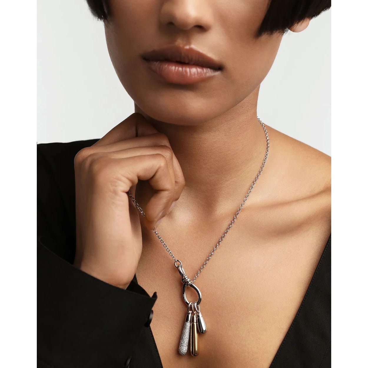 Pavé Large Drop Pendant PDPAOLA