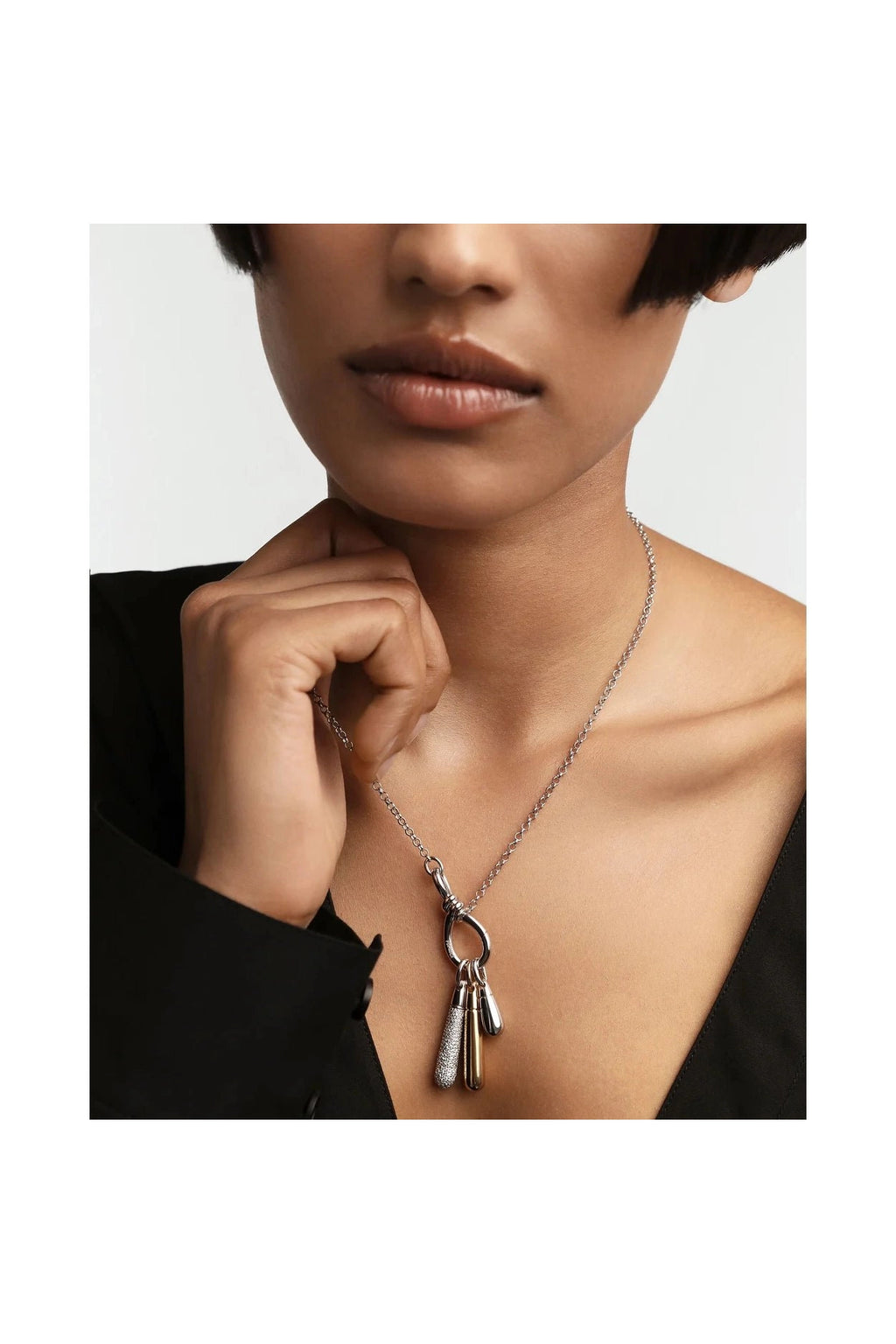 Pavé Large Drop Pendant PDPAOLA