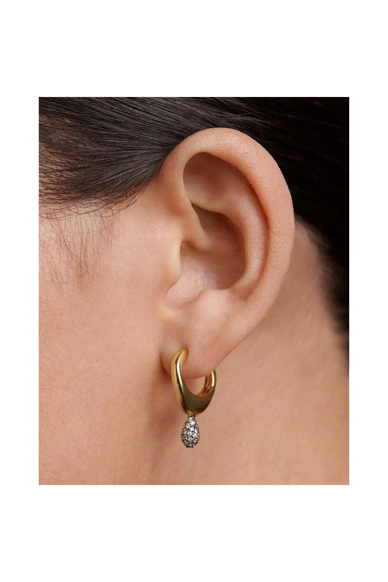 Pavé Lava Single Hoop PDPAOLA