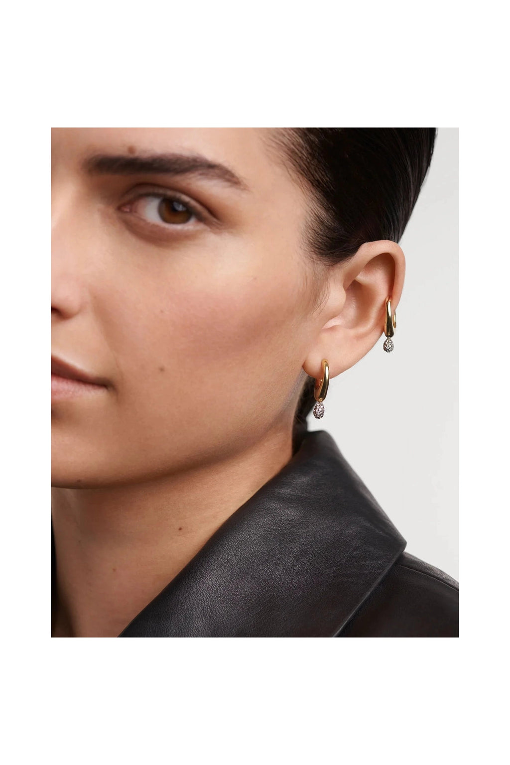 Pavé Lava Single Hoop PDPAOLA