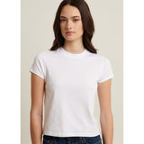 Pima Stretch Short Sleeve Baby Tee White - Primm'sPima Stretch Short Sleeve Baby Tee WhitePatrick Assaraf