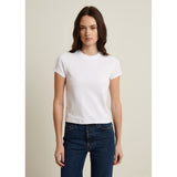 Pima Stretch Short Sleeve Baby Tee White - Primm'sPima Stretch Short Sleeve Baby Tee WhitePatrick Assaraf
