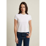 Pima Stretch Short Sleeve Baby Tee White - Primm'sPima Stretch Short Sleeve Baby Tee WhitePatrick Assaraf