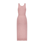 Pink Melange Scoop Neck Tank Midi Dress - Primm'sPink Melange Scoop Neck Tank Midi DressMatthew Bruch