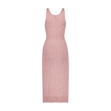 Pink Melange Scoop Neck Tank Midi Dress - Primm'sPink Melange Scoop Neck Tank Midi DressMatthew Bruch