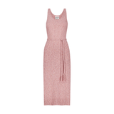 Pink Melange Scoop Neck Tank Midi Dress - Primm'sPink Melange Scoop Neck Tank Midi DressMatthew Bruch