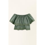 Mirth Pondicherry Top in Verde Fossil