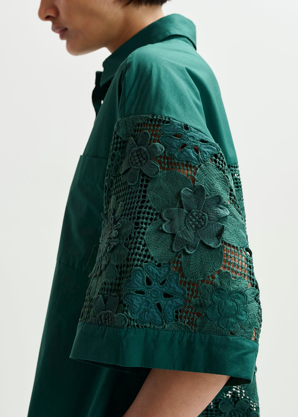 KALI OVERSIZED LACE SHIRT ESSENTIEL ANTWERP