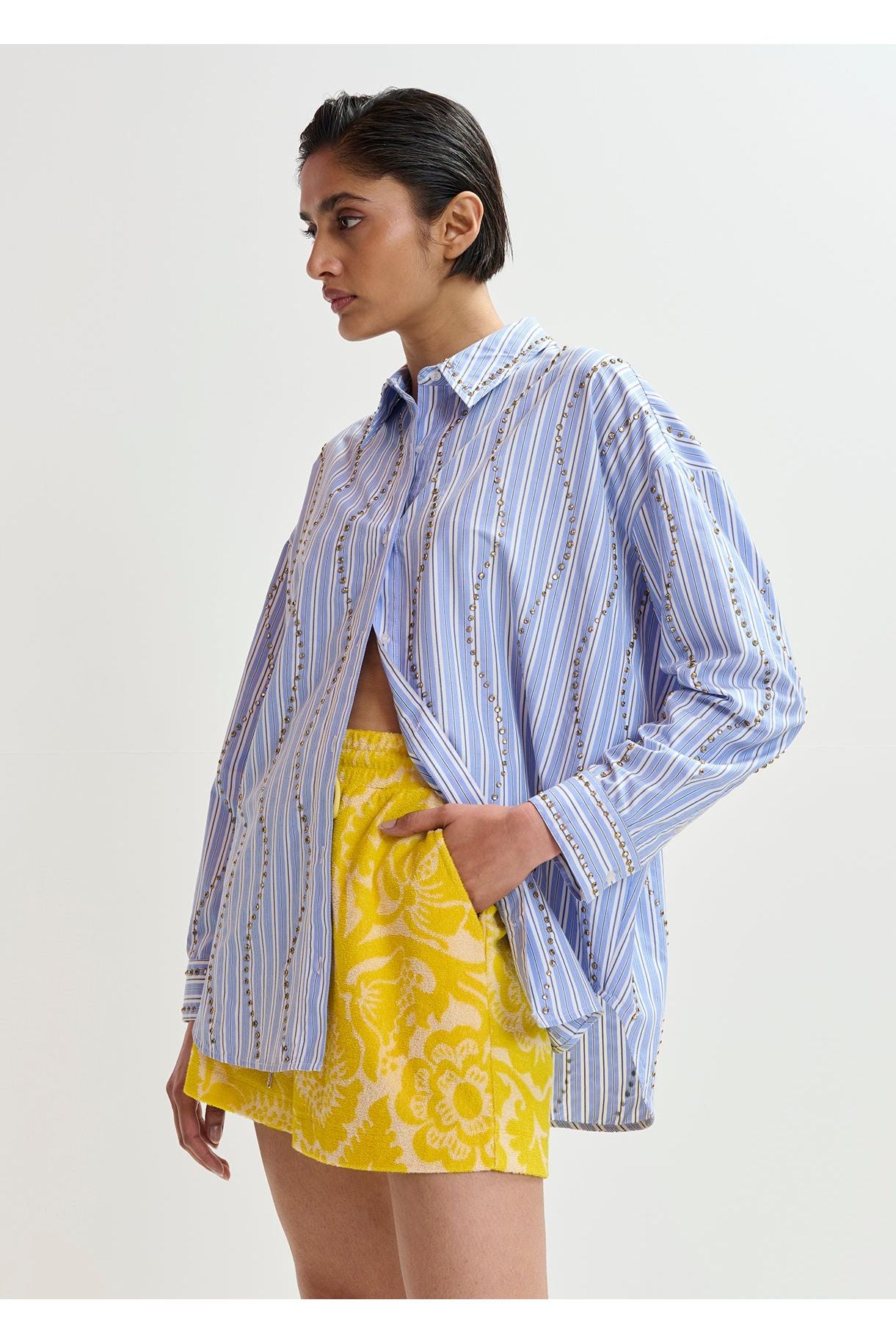 JEHLANI STUDDED OVERSIZE SHIRT ESSENTIEL ANTWERP