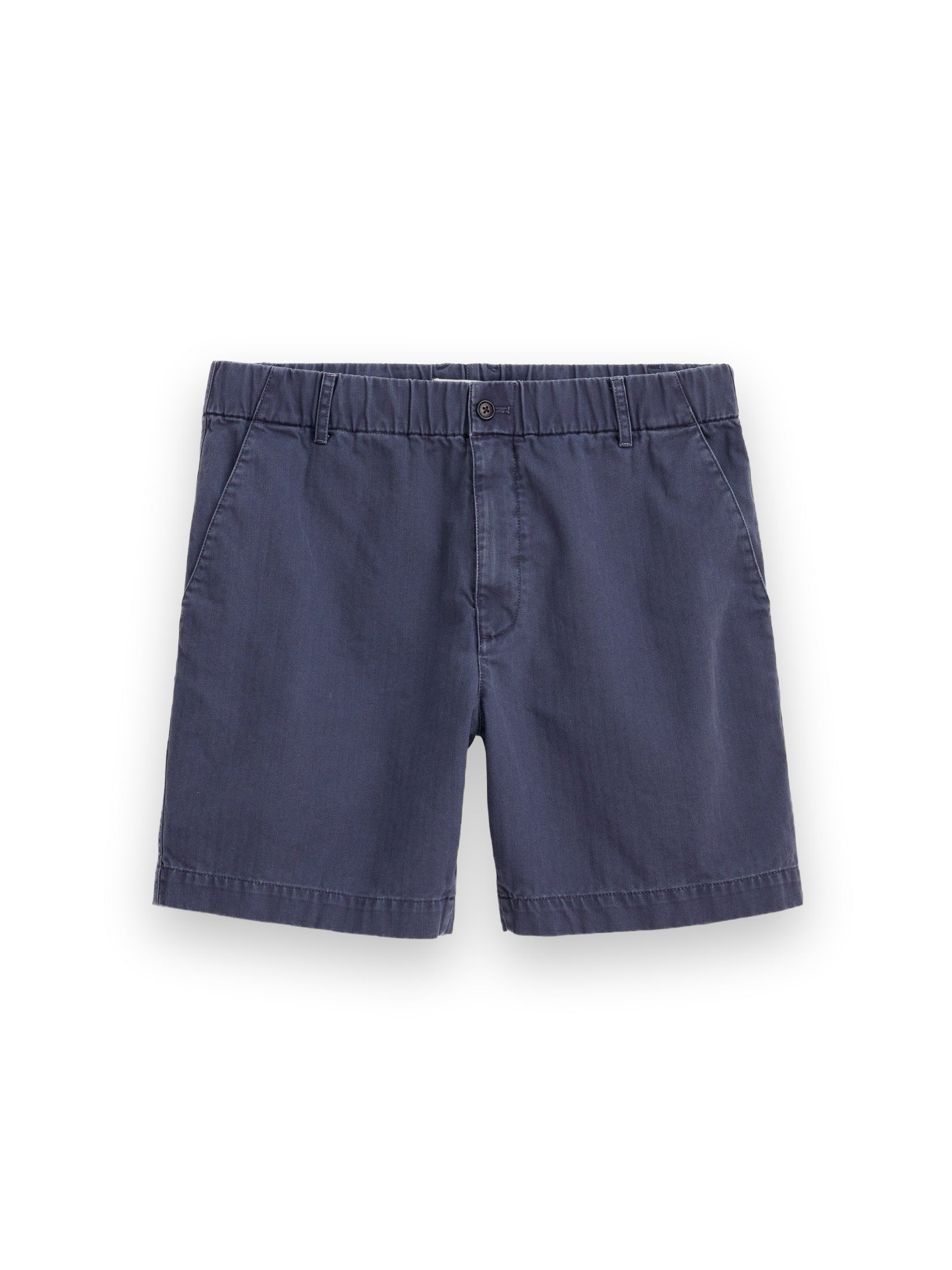 Pull On Short In Cotton Herringbone