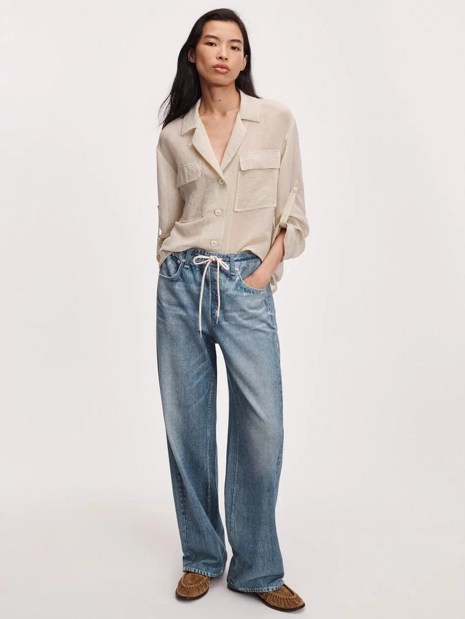 rb Miramar Drawstring Wide-Leg Pant Rag and Bone