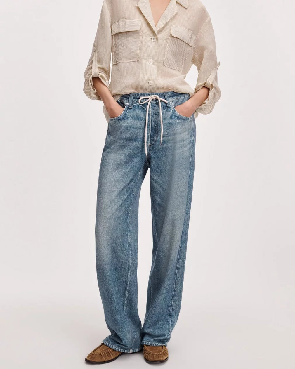rb Miramar Drawstring Wide-Leg Pant Rag and Bone