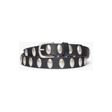 Rebecca Belt Black Calf with Oval Studs - Primm'sRebecca Belt Black Calf with Oval StudsFreda Salvador