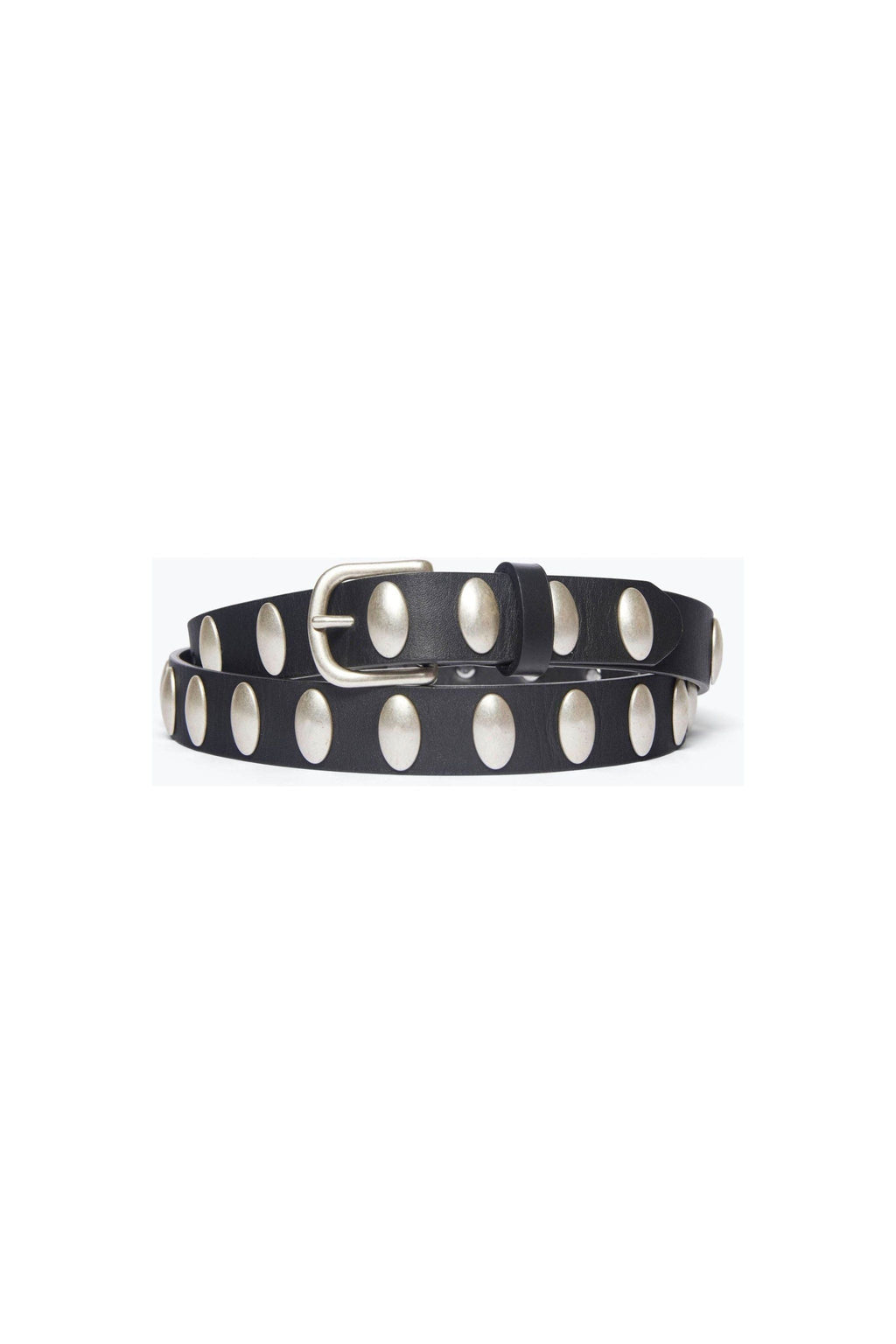 Rebecca Belt Black Calf with Oval Studs - Primm'sRebecca Belt Black Calf with Oval StudsFreda Salvador