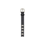 Freda Salvadore Rebecca Belt Black Calf with Oval Studs