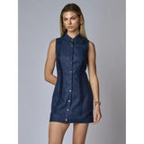 Riva Dress Indigo - Primm'sRiva Dress IndigoHEVRON