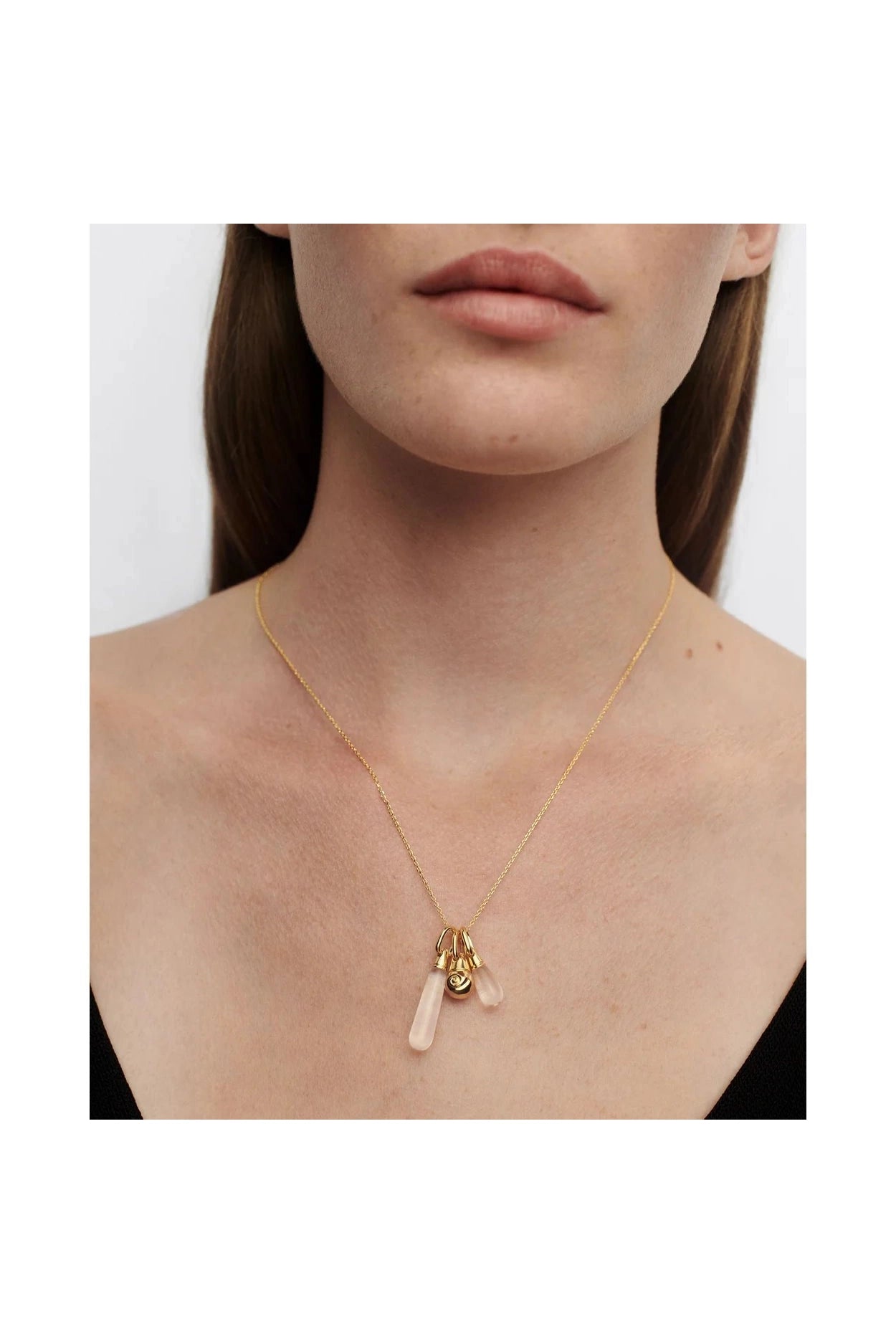 Rock Crystal Drop Pendant PDPAOLA