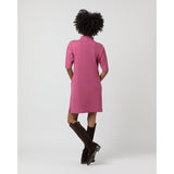 Rowan Short - Sleeved Funnel Neck Dress Heather Pink - Primm'sRowan Short - Sleeved Funnel Neck Dress Heather PinkMashburn