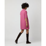 Rowan Short - Sleeved Funnel Neck Dress Heather Pink - Primm'sRowan Short - Sleeved Funnel Neck Dress Heather PinkMashburn