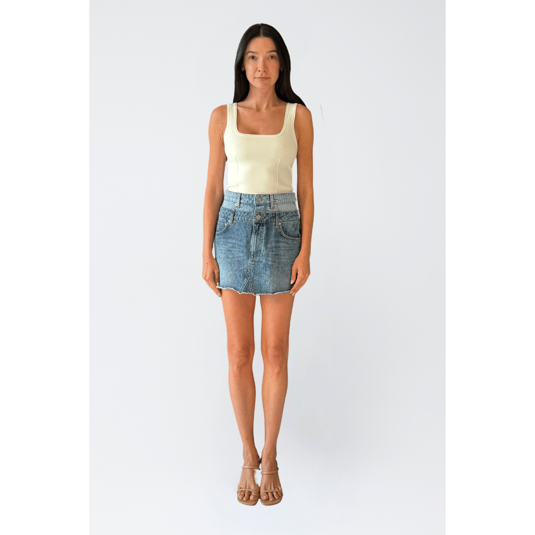 Salix Double Waistband Mini Skirt - Primm'sSalix Double Waistband Mini SkirtSimkhai