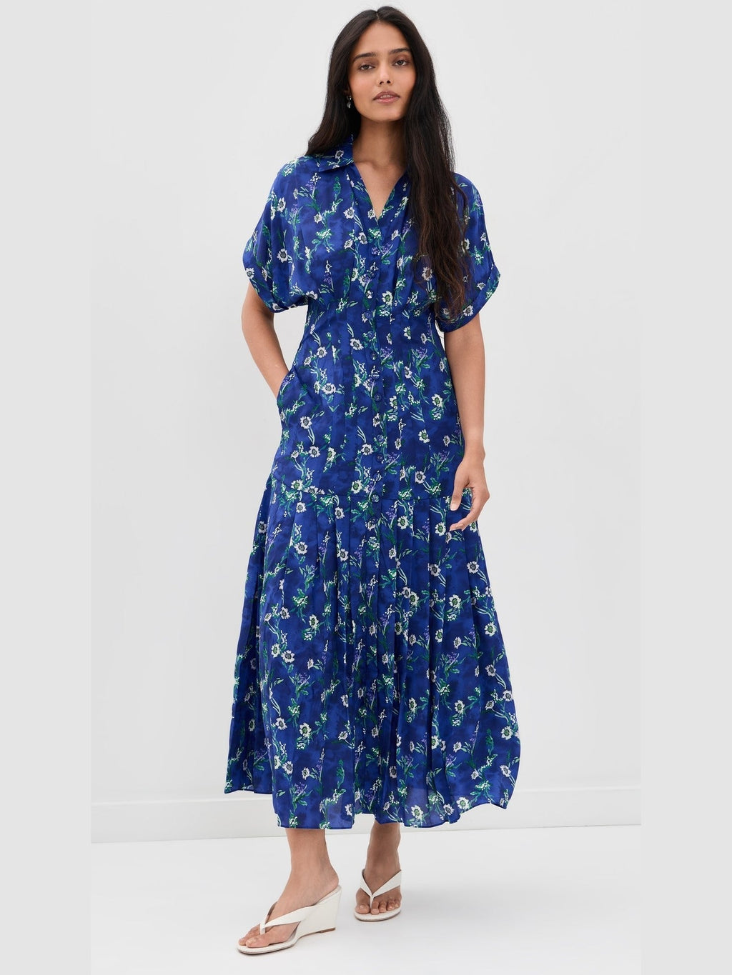 RIYA SILK DRESS 11395 SALONI
