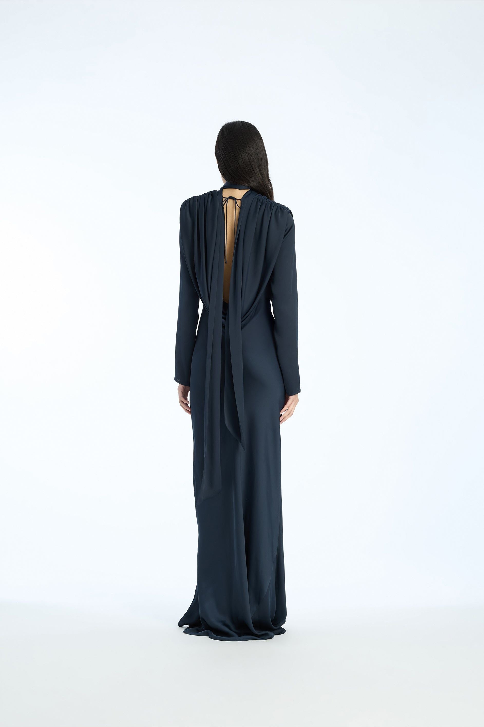 Satin Maxi Drapy Dress - Primm'sSatin Maxi Drapy DressROTATE Birger Christensen
