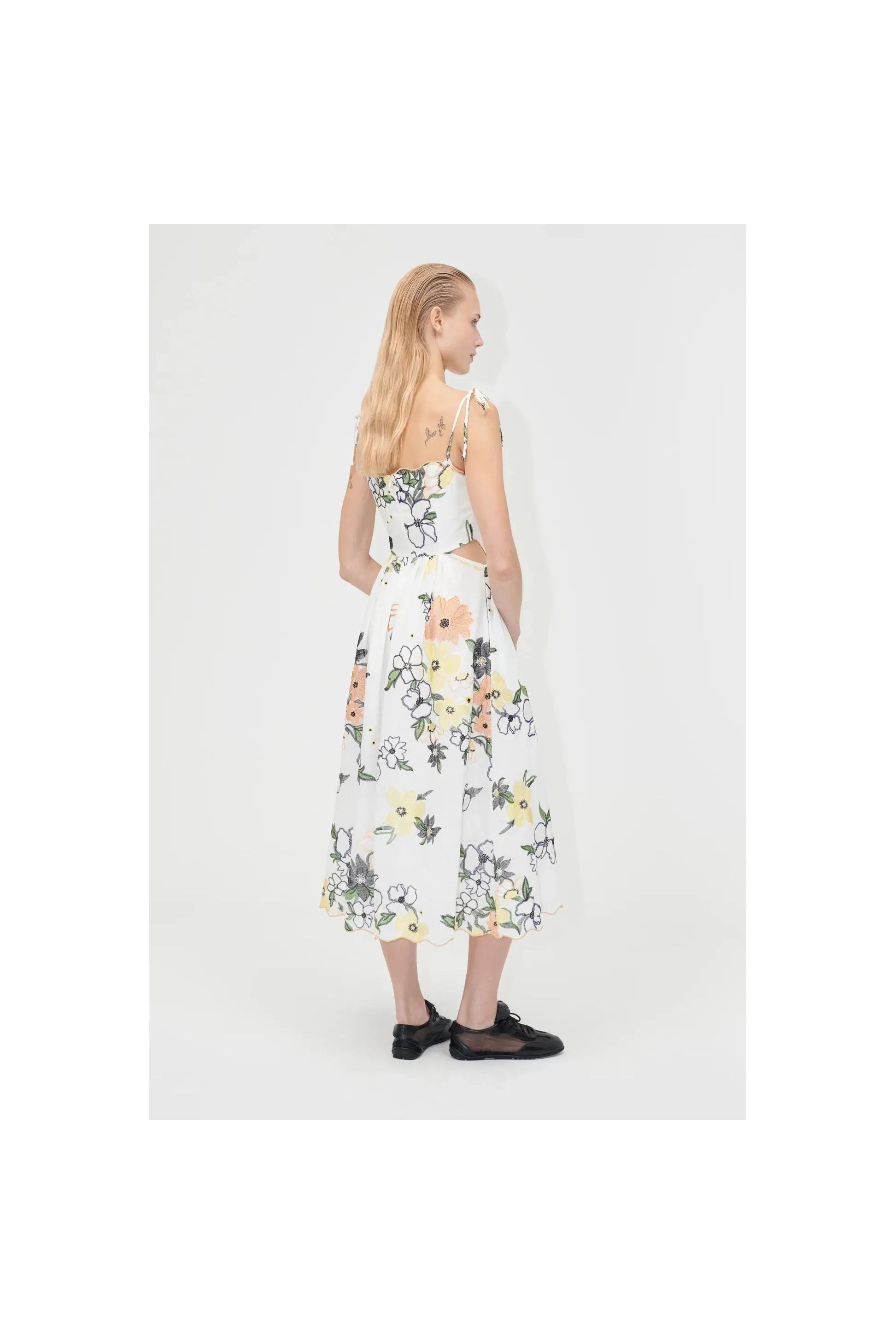 Scalloped Cut Out Dress - Primm'sScalloped Cut Out DressStine Goya