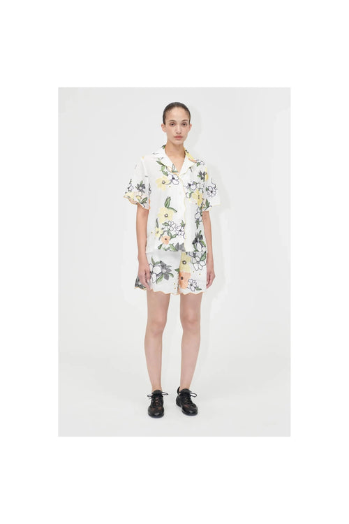 Scalloped Elasticated Waistband Shorts - Primm'sScalloped Elasticated Waistband ShortsStine Goya