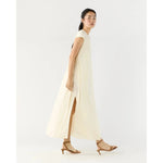 Scarlett Dress Natural Paperweight Stretch Cotton - Primm'sScarlett Dress Natural Paperweight Stretch CottonMashburn