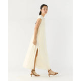 Scarlett Dress Natural Paperweight Stretch Cotton - Primm'sScarlett Dress Natural Paperweight Stretch CottonMashburn