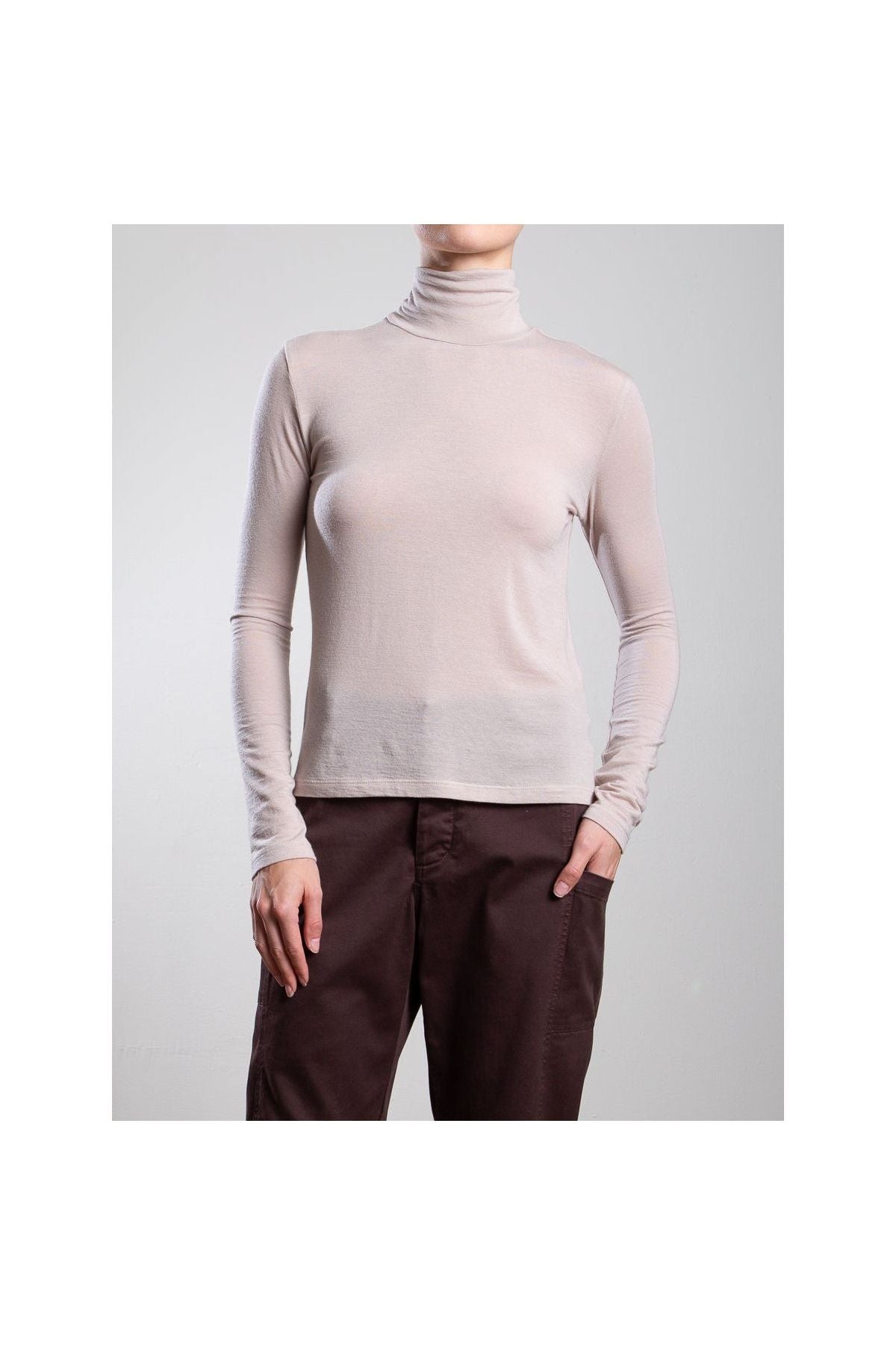 Shiloh Turtleneck in Cashmere Jersey - Primm'sShiloh Turtleneck in Cashmere JerseyPharaoh