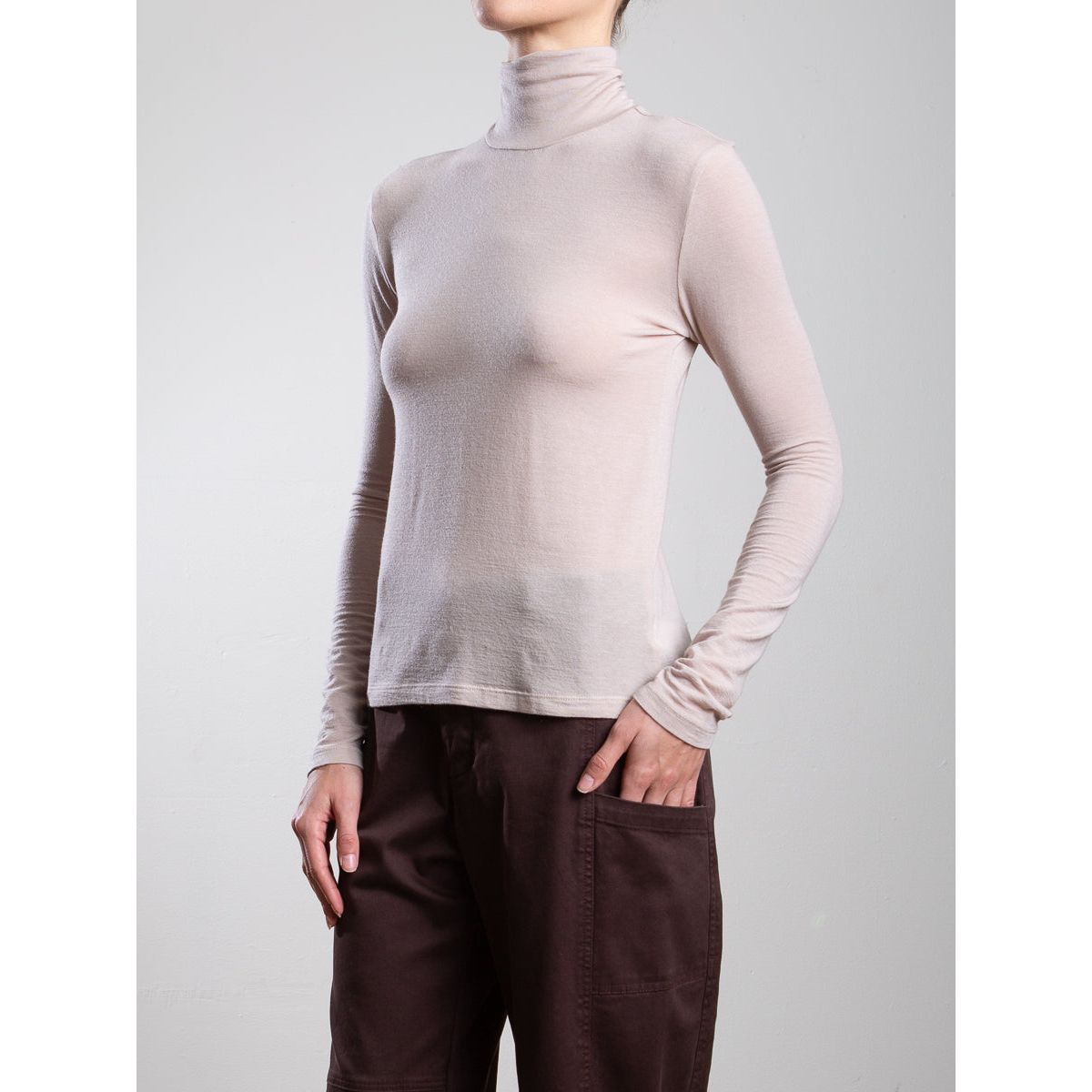 Shiloh Turtleneck in Cashmere Jersey - Primm'sShiloh Turtleneck in Cashmere JerseyPharaoh