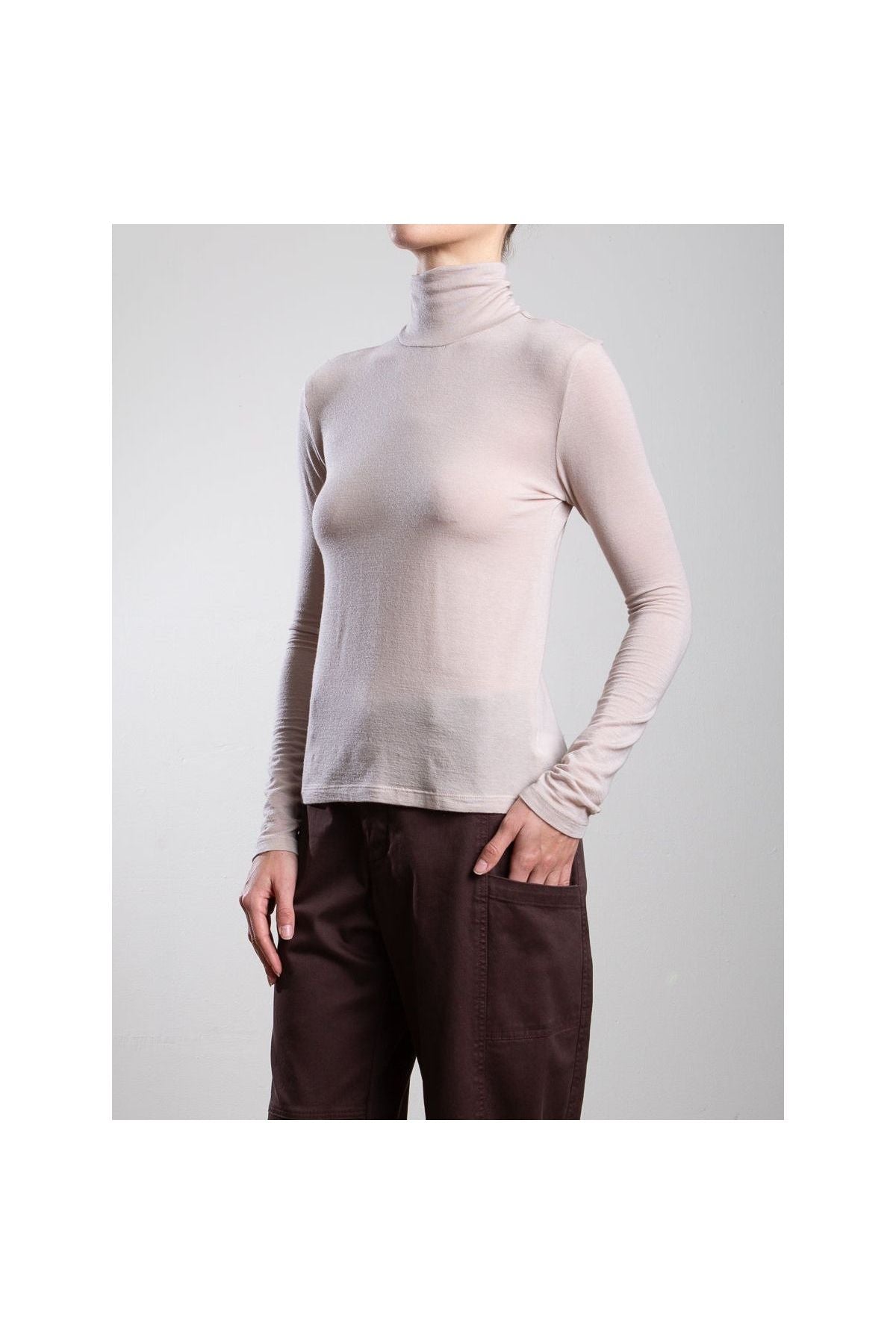 Shiloh Turtleneck in Cashmere Jersey - Primm'sShiloh Turtleneck in Cashmere JerseyPharaoh