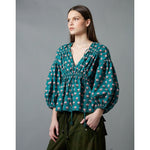 Shirred Blouse - Primm'sShirred BlouseHope for Flowers by Tracy Reece