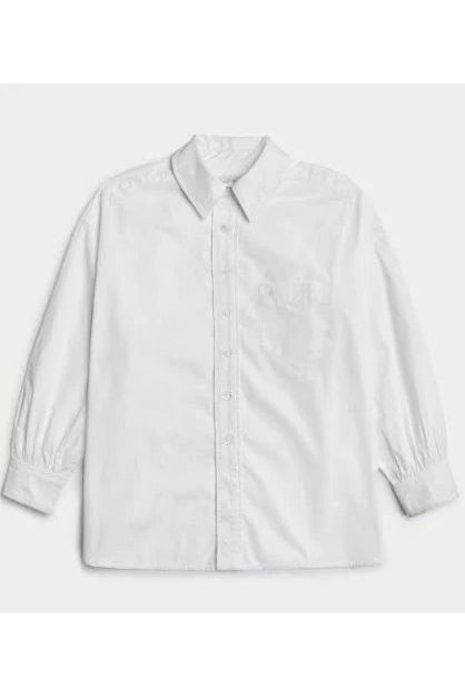 Kappa Shirt in Cotton Poplin White Suzie Kondi