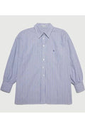 Kappa Shirt in Cotton Poplin Navy Stripe Suzie Kondi