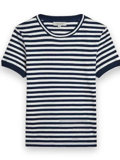 Symi Tee in Cotton Jersey Navy